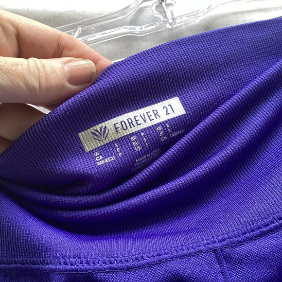 Forever 21 cobalt blue 2 piece ribbed athletic set, size small - Picture 10 of 12
